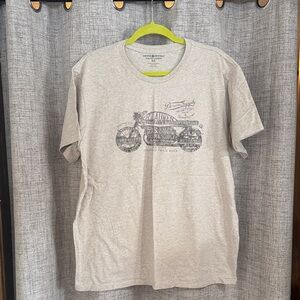 Denim & Supply Ralph Lauren Light Gray Graphic Tee